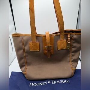 Dooney & Bourke Brown and Tan Tote Bag